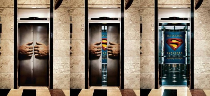 ... E aqui o elevador do super-homem
