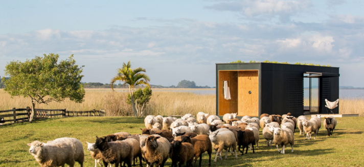 A casa pré-fabricada multiusos
