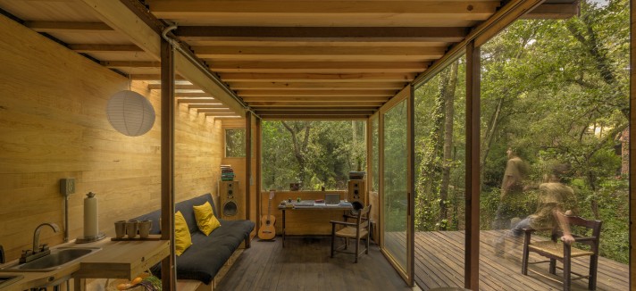 Uma imagem do interior