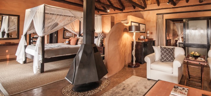 O hotel tem seis cabanas