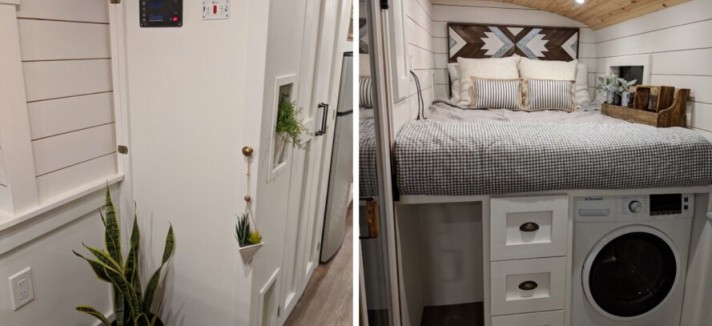 A entrada e o quarto