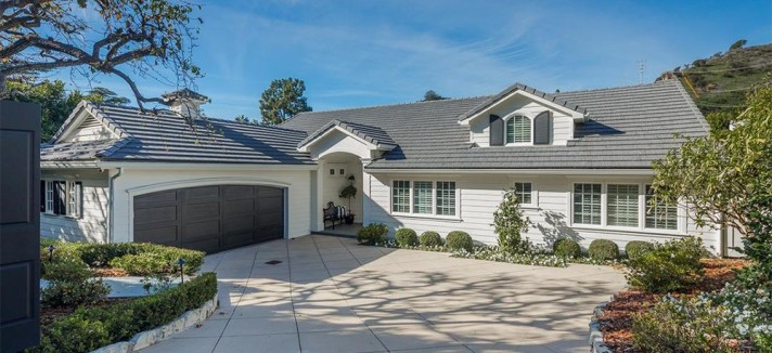 A casa vista de fora