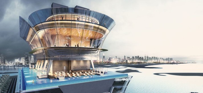 Os andares superiores serão casas de luxo