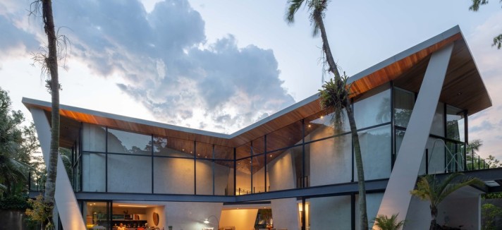 Estrutura construída em aço