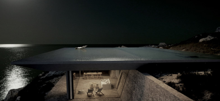 La piscina é coberta