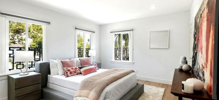 A antiga casa da atriz em Los Angeles