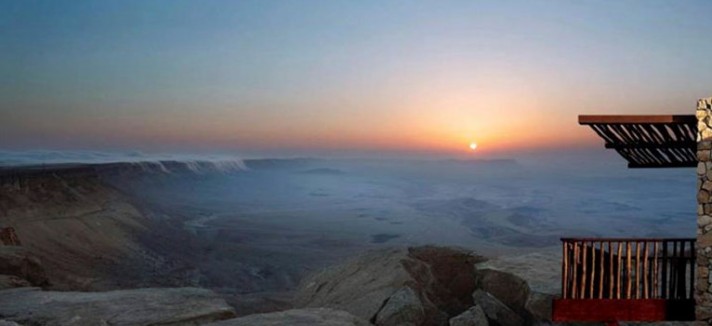 As casas têm vista para o 'Makhtesh Ramon'