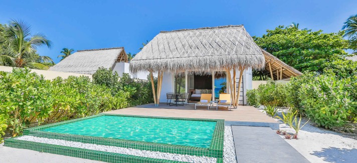 Piscina privativa numa das 'villas'