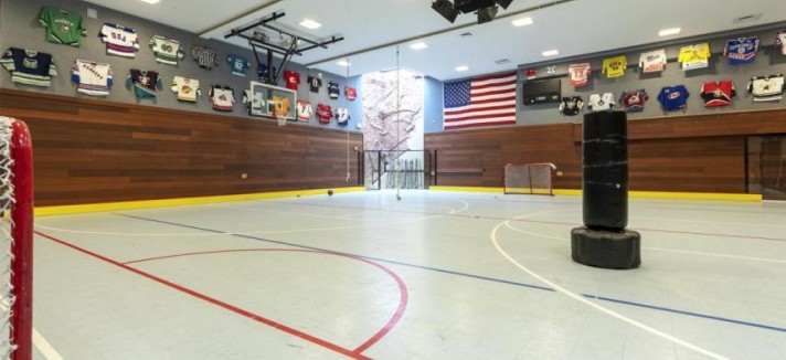 Um campo indoor