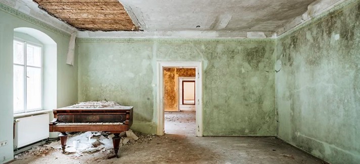 O que sobrou da casa