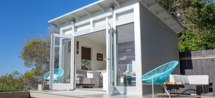 Com um pequeno terraço