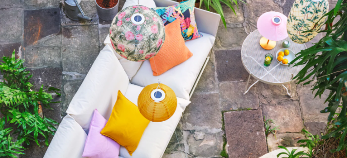 Para um bonito espaço no exterior