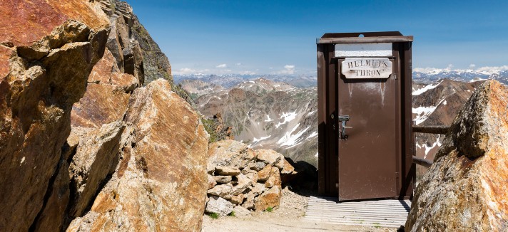 Casas de banho públicas nos Alpes suíços