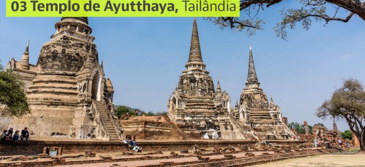 Templo de Ayutthaya, Tailândia