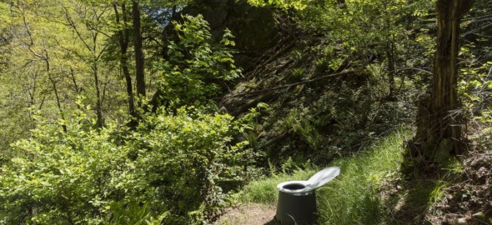 Casas de banho públicas nos Alpes suíços