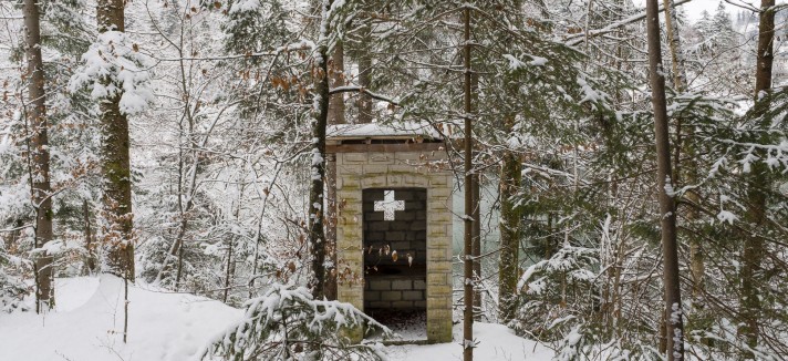 Casas de banho públicas nos Alpes suíços