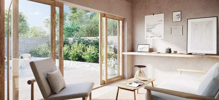 Casa pré-fabricada 'The Traveler' da Coexist Build