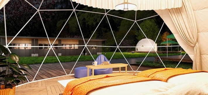 Alojamento de 'glamping' no Japão