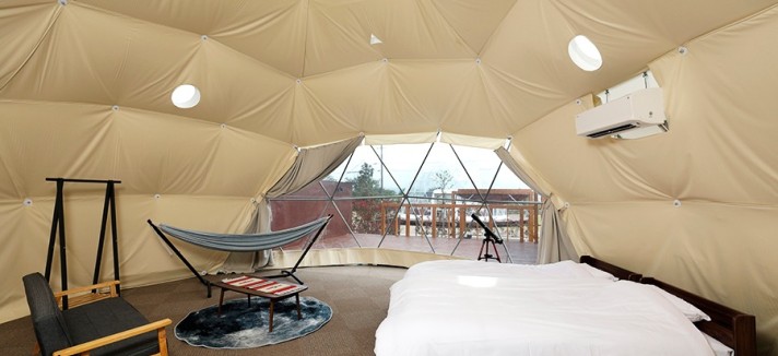 Alojamento de 'glamping' no Japão