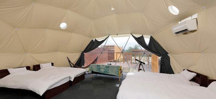 Alojamento de 'glamping' no Japão