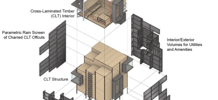 Voxel, a casa de madeira autossuficiente para confinamentos