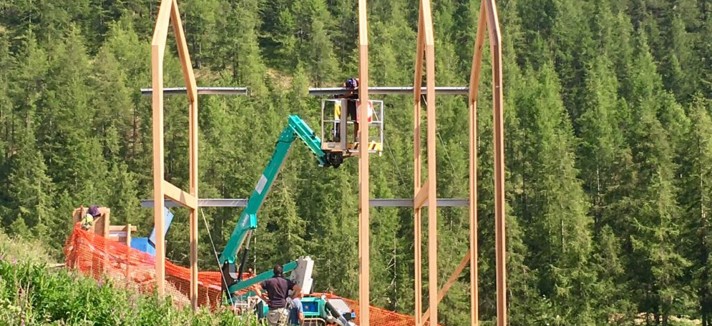 Uma estrutura pré-fabricada