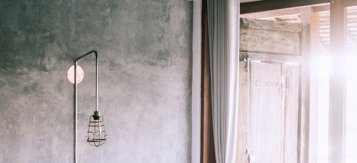 Microcimento no quarto