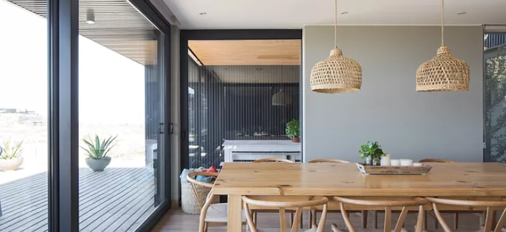 Sala de estar e cozinha open space