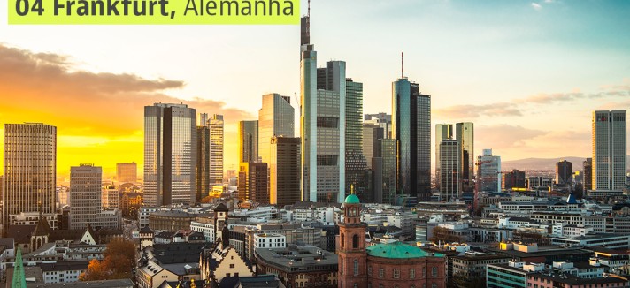 Frankfurt é uma das cidades com melhor qualidade de vida