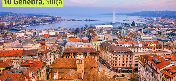 Genebra é uma das cidades com melhor qualidade de vida