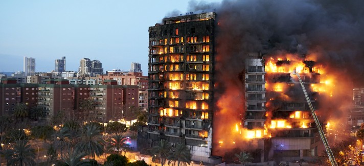 incêndio em Valência