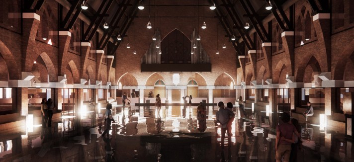 Piscina numa igreja