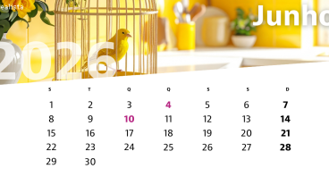 Calendário de junho