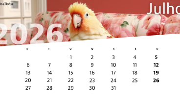 Calendário de julho