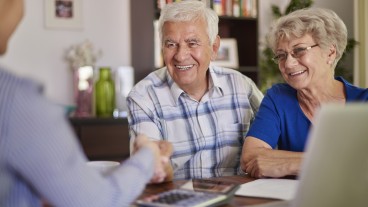 Elderly couple sells house