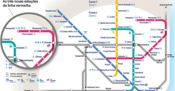 radiografia do dia: as três novas estações da linha vermelha do metro de lisboa