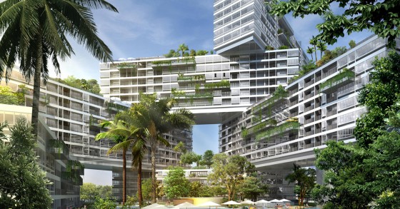 The Interlace, um complexo residencial com 170.000 m2 localizado em Singapura