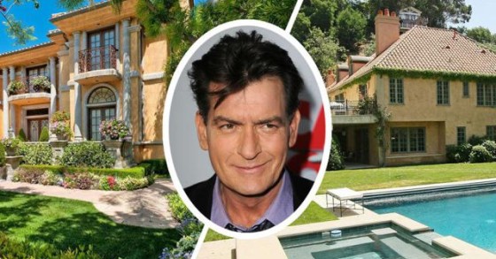 Charlie Sheen vende duas das suas três mansões em Los Angeles depois de anunciar que é seropositivo