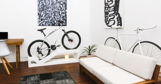 Ideias de decoração: Espetaculares móveis de design para guardares a bicicleta em casa 