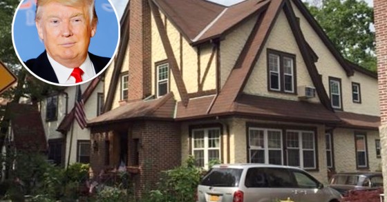 A casa onde Donald Trump passou a infância está à venda por 1,4 milhões 