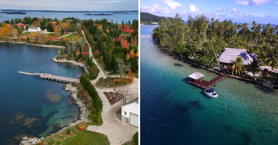 Da Polinésia francesa à costa atântica dos EUA: ilhas à venda a partir de 5 milhões