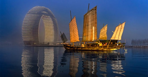 O hotel ferradura fica na China
