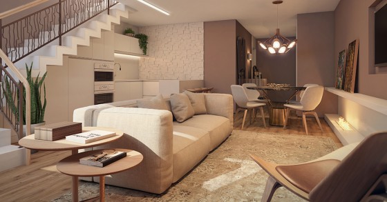 Assim será um dos apartamentos
