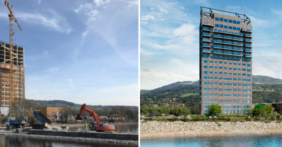 Construído em madeira