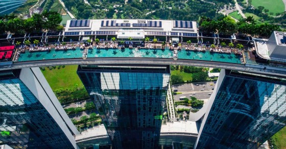 A vista magnífica sobre a cidade