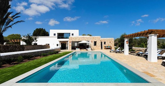 Uma casa típica de Ibiza