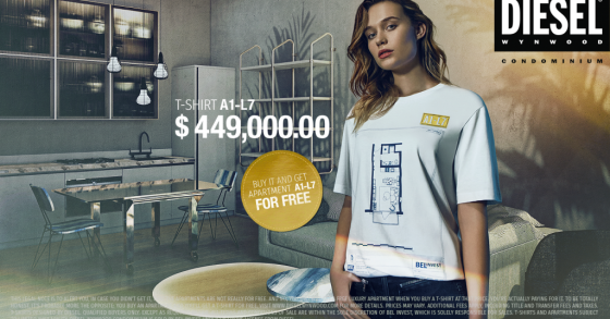 Comprar uma t-shirt e ter uma casa de luxo como "brinde" - assim é a nova campanha da Diesel