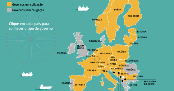 Europa de coligações? Portugal é exceção, com Costa a liderar um Governo de um só partido