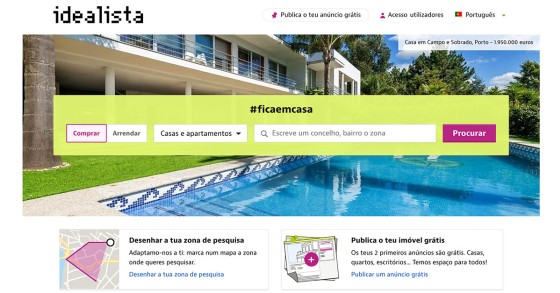 idealista reduz largura de banda 15% para ajudar utilizadores a poupar durante a crise do Covid-19