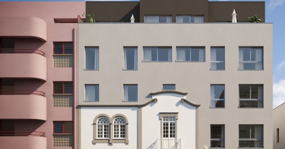 Paraíso 49 transforma casa num edifício moderno de habitação multifamiliar na Baixa do Porto